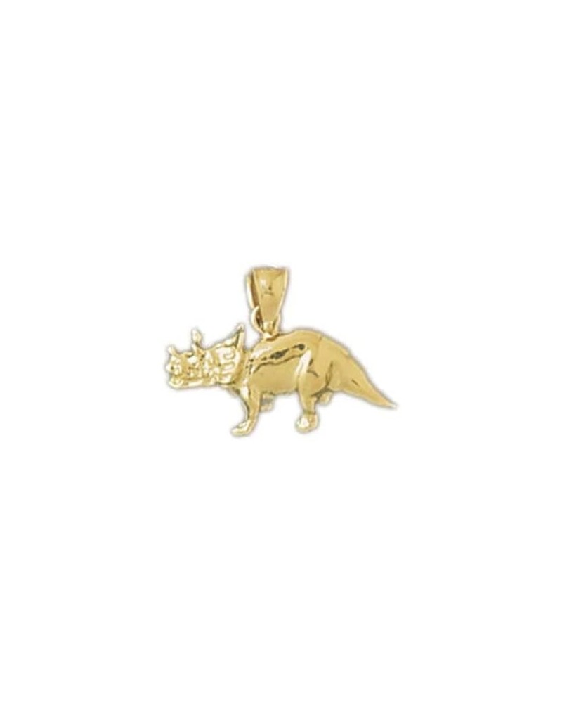 Dinosaur Charm Pendant 14k Gold Yellow Gold $58.85 Pendants