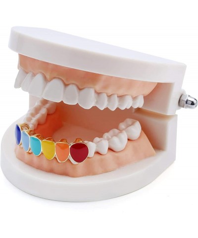 Hip Hop 18K Gold Plated Rainbow Bottom Grillz for Your Teeth Grill for Men Women Gold Bottom $8.24 Body Jewelry