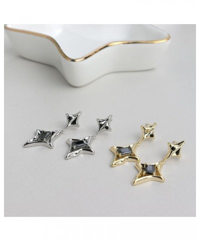 Star Drop Dangle Earrings for Women Teen Girls - Trendy Unique Sparkly Rhinestone Hypoallergenic Stud Fashion Jewelry Gift Si...