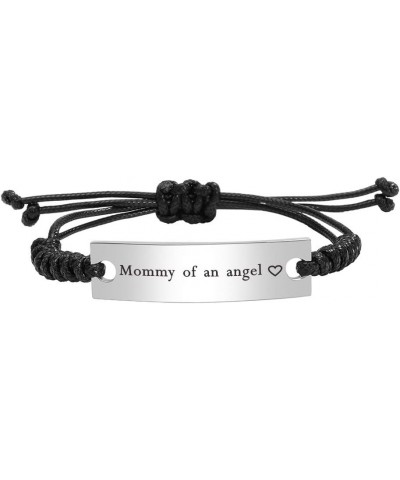 Daddy Mommy of an Angel Engraved Bracelet Miscarriage Loss of Child Baby Memorial Bracelet Jewelry for Infant Loss Mommy of a...