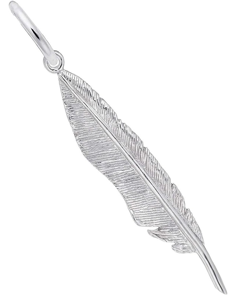 Feather Charm Sterling Silver $20.08 Bracelets