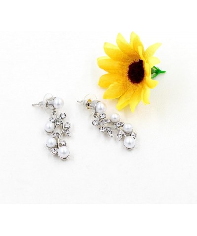 Alloy Crystal Wedding Jewelry Sets for Brides Rhinestone Necklace and Drop Earrings Platinum Plated Y644 Y644-CA152 $7.27 Jew...