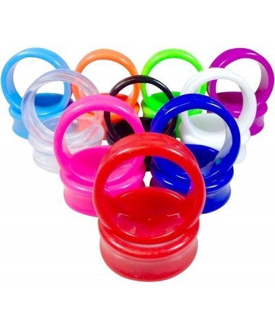 10 PAIR SET - Solid Color Acrylic Ear Tunnels Plugs Gauges Earlets - up to size 30mm! 1&3/16" (30mm) $11.73 Body Jewelry