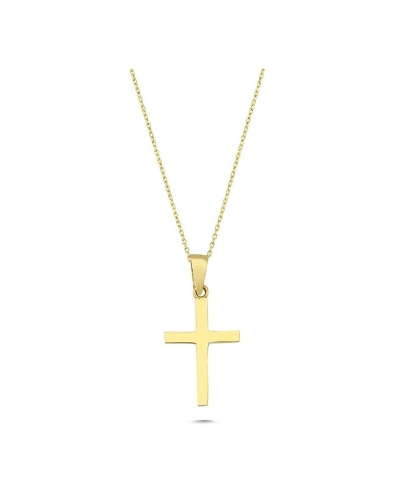 100% 14k Pure Gold Necklaces - Non Tarnish Cross Necklace for Women, Men, Boys, Girls or Kids | Dainty Charm Pendant Jewelry ...