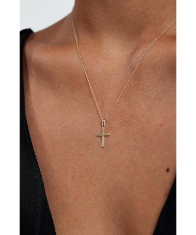 100% 14k Pure Gold Necklaces - Non Tarnish Cross Necklace for Women, Men, Boys, Girls or Kids | Dainty Charm Pendant Jewelry ...