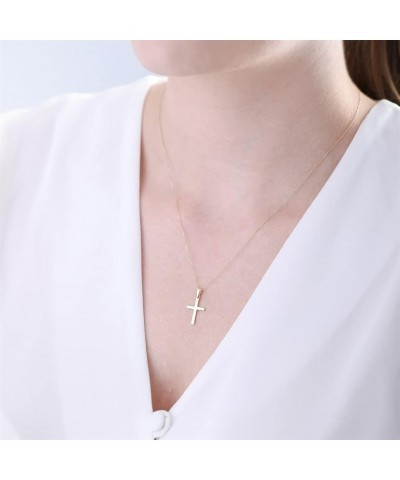 100% 14k Pure Gold Necklaces - Non Tarnish Cross Necklace for Women, Men, Boys, Girls or Kids | Dainty Charm Pendant Jewelry ...