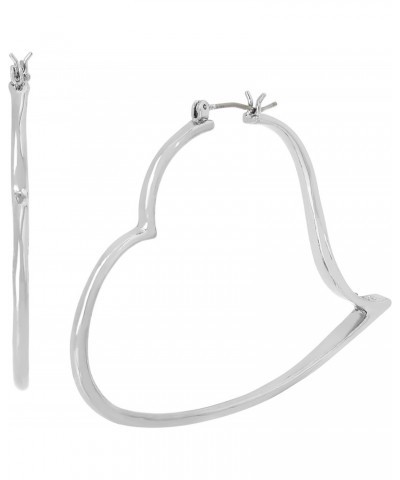 Heart Hoop Earrings $19.33 Earrings