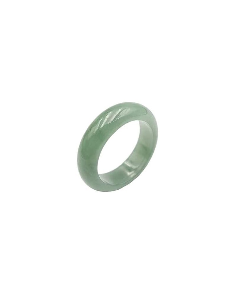 Mens Womens Natural Genuine Real Green Jade Band Ring Size 5-12 Green 7 $12.99 Rings