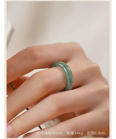 Mens Womens Natural Genuine Real Green Jade Band Ring Size 5-12 Green 7 $12.99 Rings