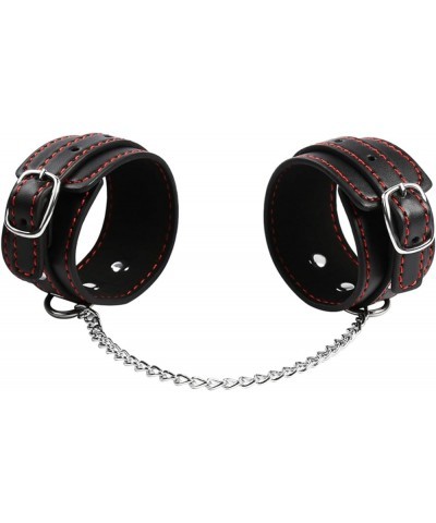 Edgy Punk Leather Bangle Ankle Bracelet - Adjustable Metal Chain, Pin Buckle Cosplay Cuffs Bracelets $9.35 Bracelets