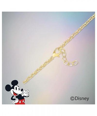 100 Womens Mickey and Minnie Charm Bracelet 6.5" + 1" - Official License Flash Plated 100th Anniversary Limited Edition Brace...