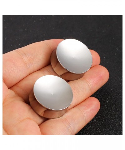 2PCS Simple Concave Ear Plugs Tunels Gauges for Stretched Ears, Hypoallergenic 316 Stainless Steel Gauges Plugs Tunnels for E...