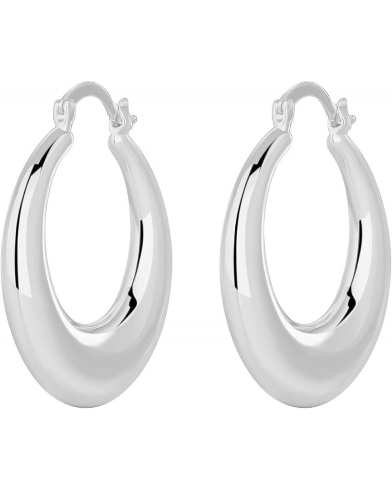 Gold Earrings Gold Plated Hoop Earrings for Women Mini Gold Hoops for Girls 1144White $11.05 Earrings