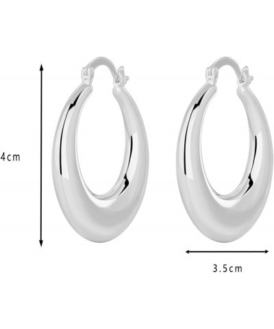 Gold Earrings Gold Plated Hoop Earrings for Women Mini Gold Hoops for Girls 1144White $11.05 Earrings