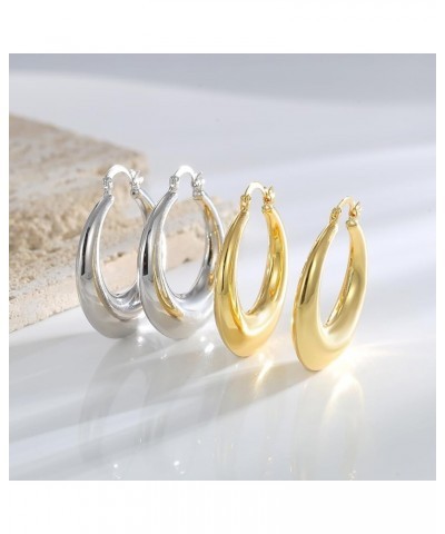 Gold Earrings Gold Plated Hoop Earrings for Women Mini Gold Hoops for Girls 1144White $11.05 Earrings