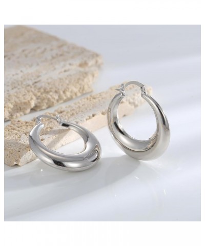 Gold Earrings Gold Plated Hoop Earrings for Women Mini Gold Hoops for Girls 1144White $11.05 Earrings