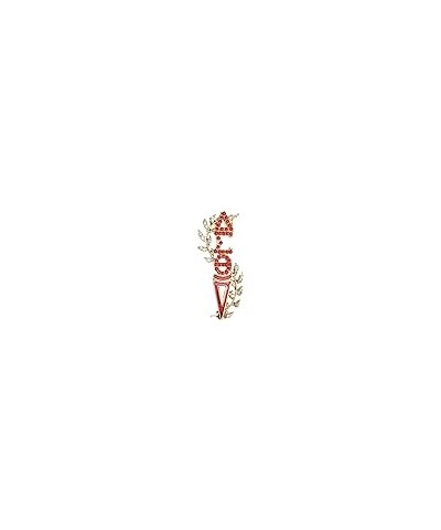 Delta Sigma Theta Austrian Crystal Torch Pin In Silver $17.69 Brooches & Pins