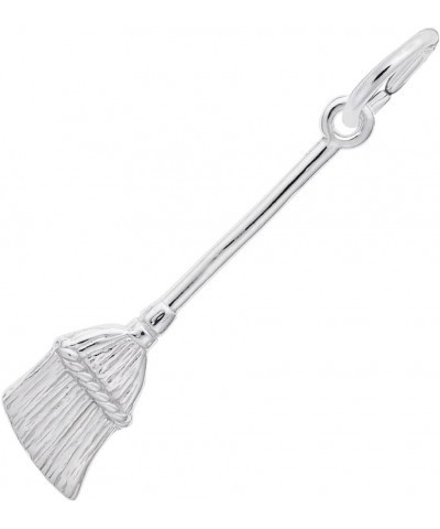 Broom Charm Pendant Available in Gold or Sterling Silver Sterling Silver 925 $16.88 Pendants