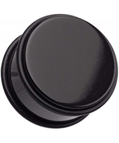 Basic Acrylic No Flare Ear Gauge Plug 00 GA (10mm), Black $9.85 Body Jewelry