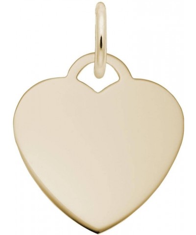 Classic Small Heart Charm (Choose Metal) by Rembrandt 10K Yellow Gold $15.60 Bracelets