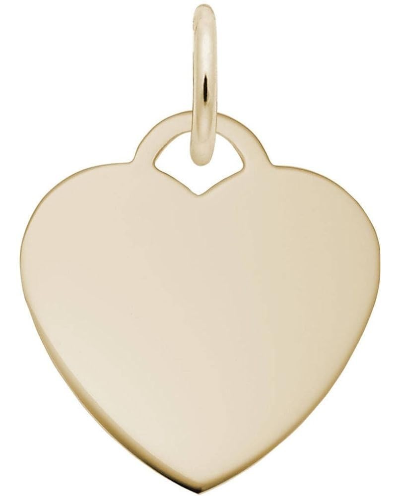 Classic Small Heart Charm (Choose Metal) by Rembrandt 10K Yellow Gold $15.60 Bracelets