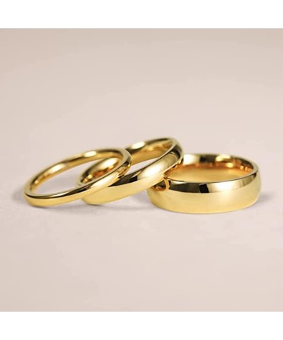 Gold Stacking Rings Set for Women - 2/4/6MM 3PCS 18K Gold Plated, High Polish, Comfort Fit Gold $9.35 Rings