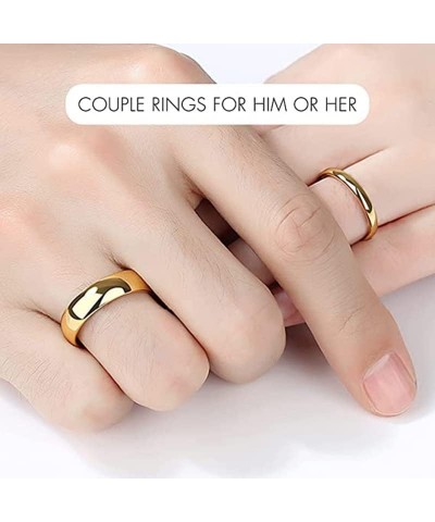 Gold Stacking Rings Set for Women - 2/4/6MM 3PCS 18K Gold Plated, High Polish, Comfort Fit Gold $9.35 Rings