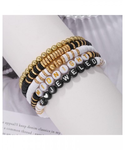 Friendship Bracelets for Women and Men Layered Beaded Bracelet for Party Gifts for Preppy Jewelry Black $5.71 Bracelets