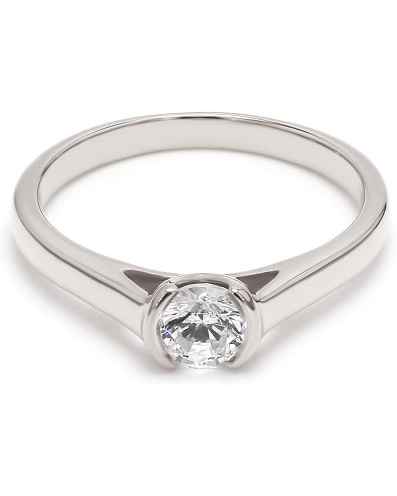 1-5 Carat (ctw) White Gold Round Cut LAB GROWN Diamond Solitaire Engagement Ring (Color D-E Clarity VS1-VS2) 4.5 White Gold $...