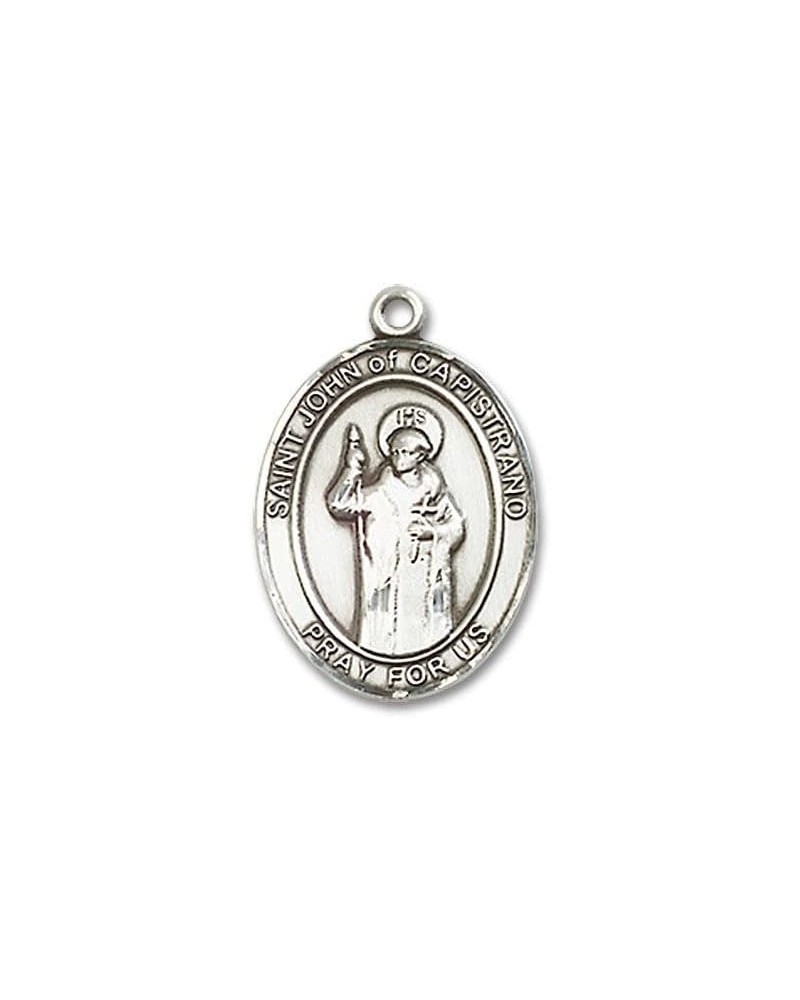 St. John of Capistrano Catholic Patron Saint Medal Pendant Necklace Charm, Made in USA Medium/Sterling Silver/no chain $25.49...