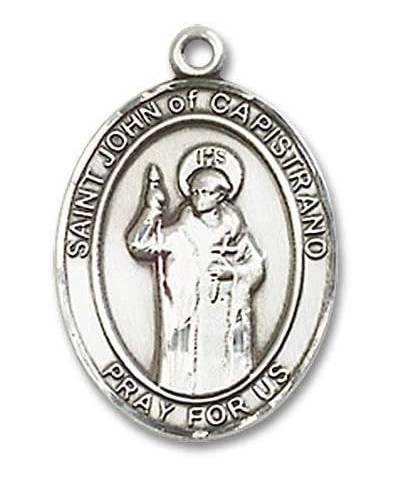 St. John of Capistrano Catholic Patron Saint Medal Pendant Necklace Charm, Made in USA Medium/Sterling Silver/no chain $25.49...