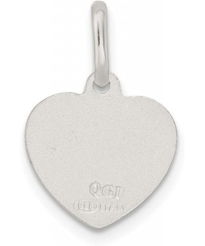 925 Sterling Silver Satin Guardian Angel Heart Charm Pendant (L- 20 mm, W- 15 mm) Gift for Women $19.59 Pendants