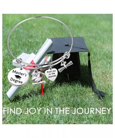 Masters Graduation Gift Find Joy In The Journey Bracelet Bangle College Grad Gift Masters Degree Gift degree bracelet $9.45 B...