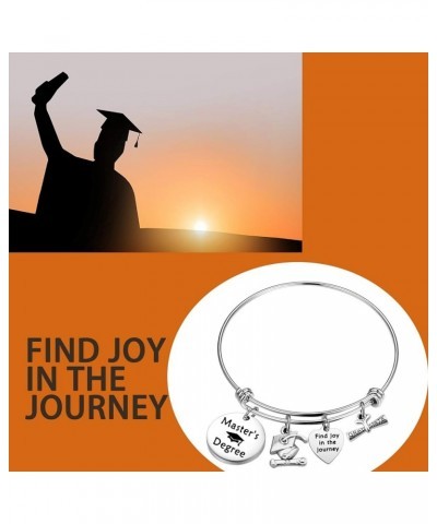 Masters Graduation Gift Find Joy In The Journey Bracelet Bangle College Grad Gift Masters Degree Gift degree bracelet $9.45 B...