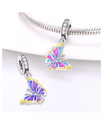 925 Sterling Silver Charms Suitable for Charm Necklaces, Bracelet Pendants Beads Jewellery Gift for Girls Women Colour Changi...