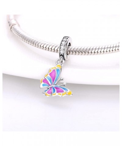 925 Sterling Silver Charms Suitable for Charm Necklaces, Bracelet Pendants Beads Jewellery Gift for Girls Women Colour Changi...