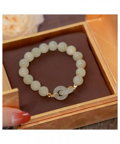 Women's Ancient Style Friends Bangles Imitation Jade Bracelets Elegant Wristbands Elastic Hand Rope Bangles $6.26 Bracelets