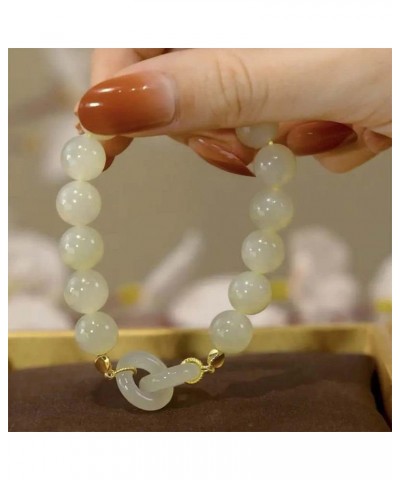 Women's Ancient Style Friends Bangles Imitation Jade Bracelets Elegant Wristbands Elastic Hand Rope Bangles $6.26 Bracelets