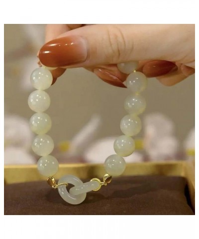 Women's Ancient Style Friends Bangles Imitation Jade Bracelets Elegant Wristbands Elastic Hand Rope Bangles $6.26 Bracelets