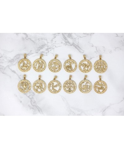 14k Yellow Gold Zodiac Pendant Necklace 16.0 Inches Pisces $92.39 Necklaces