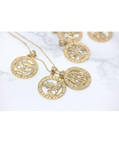 14k Yellow Gold Zodiac Pendant Necklace 16.0 Inches Pisces $92.39 Necklaces