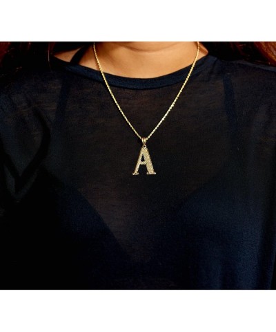 10K Yellow Gold Diamond Cut A to Z Alphabet Initial Letter Charm Pendant (Large Size) Z $46.42 Pendants