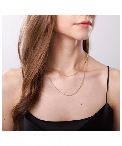 Layered Choker Necklaces for Women Coin/Circle/Pearl/Heart Pendant 18K Gold Plated Paperclip/Snake Chain Necklace Layering Ne...