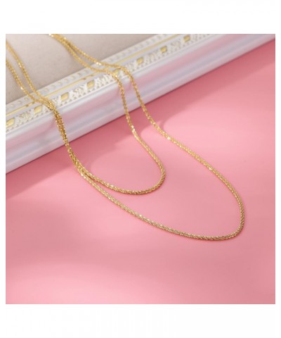 Layered Choker Necklaces for Women Coin/Circle/Pearl/Heart Pendant 18K Gold Plated Paperclip/Snake Chain Necklace Layering Ne...