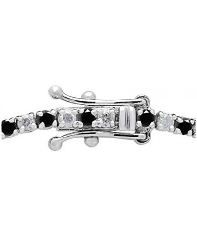 3ct Black & White Diamond Tennis Bracelet 7" 14K White Gold (K-L-I2,I3) $469.80 Bracelets