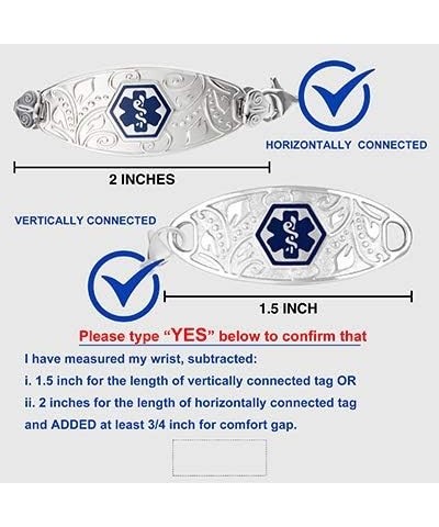 Tri-Strand Stainless Steel Interchangeable Medical Alert Replacement Bracelet for Women 6.5 $18.92 Bracelets