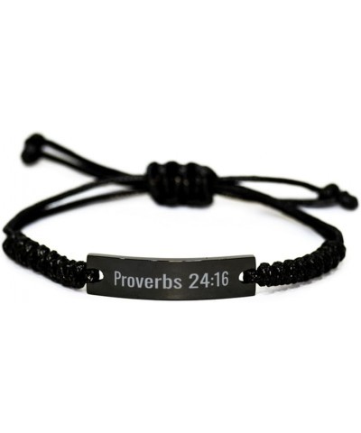 Proverbs 24 16 Bracelet Proverbs 24:16 Gift Bible Verse Stainless Steel Bracelet Jewelry Proverb $18.47 Bracelets