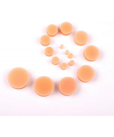 Flesh Skin Colored Ear Gauges Silicone Double Flared Plugs Tunnels Expanders Stretcher Hide Retainer Body Piercing Jewelry So...