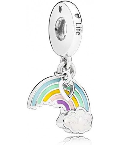 Rainbow of Love Charm, Mixed Enamel,100% Authentic 925 Sterling Silver Dangle Charms Bracelets $10.00 Bracelets