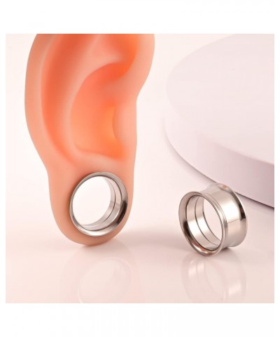 DIY Ear Gauges Hypoallergenic Saddle Ear Hangers Plugs Tunnels 316 Stainless Steel Ear Expander Stretchers Piercing Body Jewe...